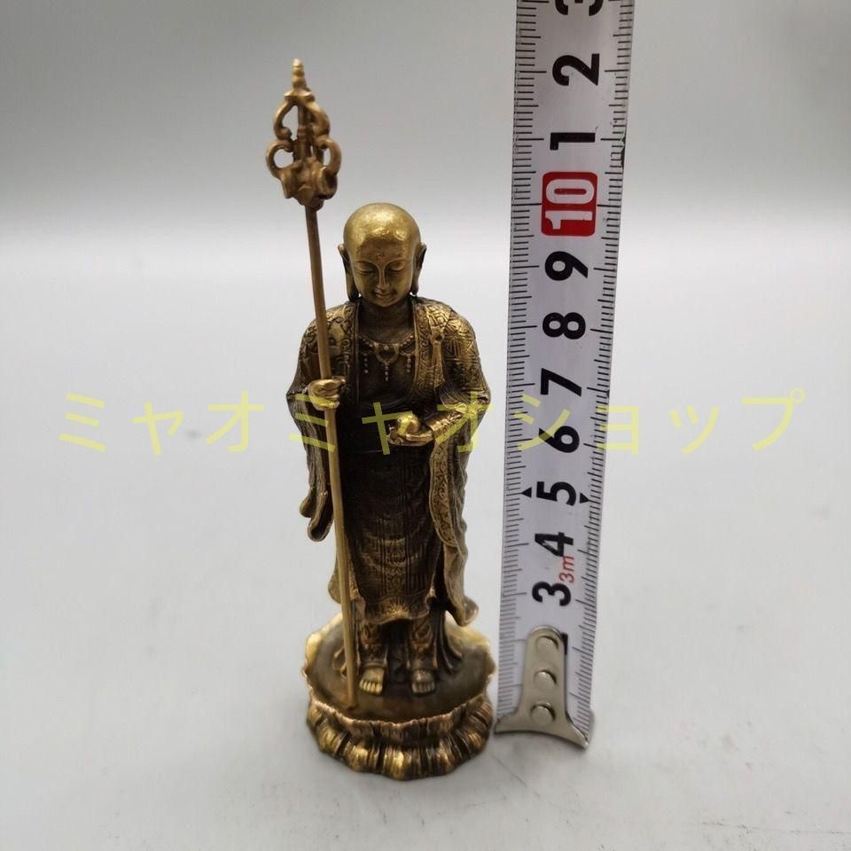 銅器 地蔵王菩薩仏像 仏堂供養 礼仏 工芸品 置物 - メルカリ