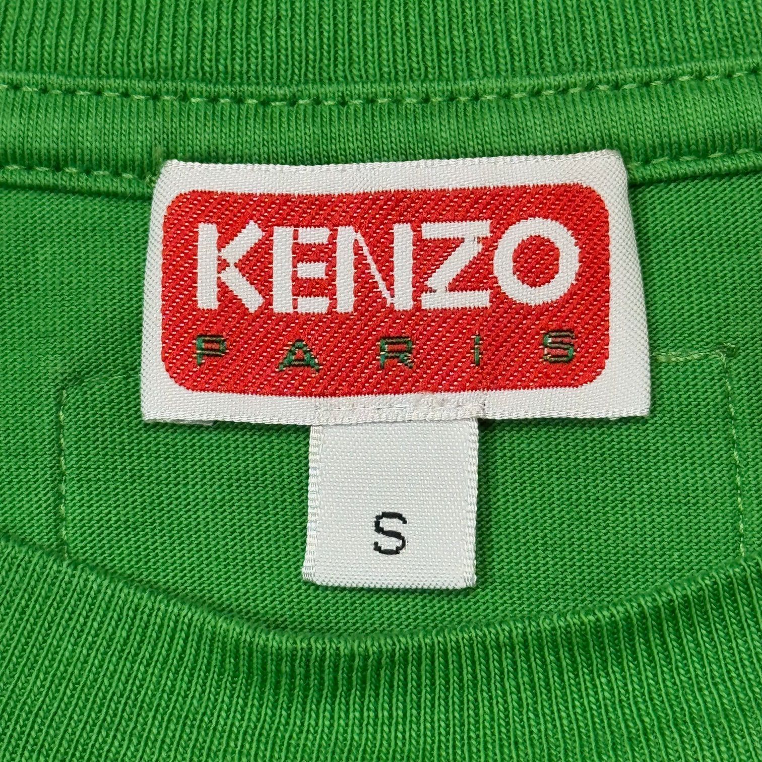 【現行モデル】ケンゾー☆両面ロゴTシャツ フラワー グリーン 即完売注意 国内正規 参考上代26400円 KENZO 'Boke Flower' Tee フラワーT