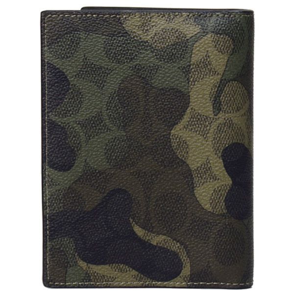 コーチ パスポートケース COACH コーティングキャンバス レザー