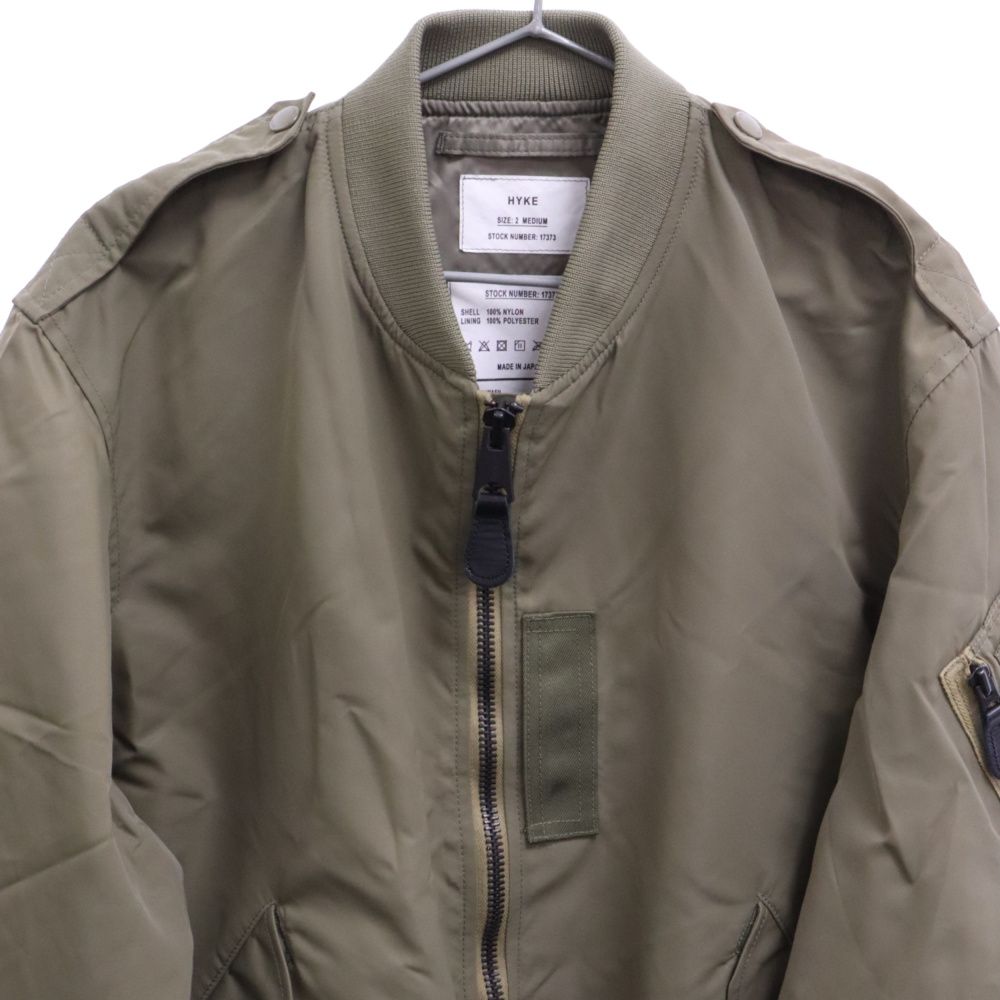 HYKE (ハイク) 23SS TYPE L-2A JACKET ナイロン MA-1ジャケット