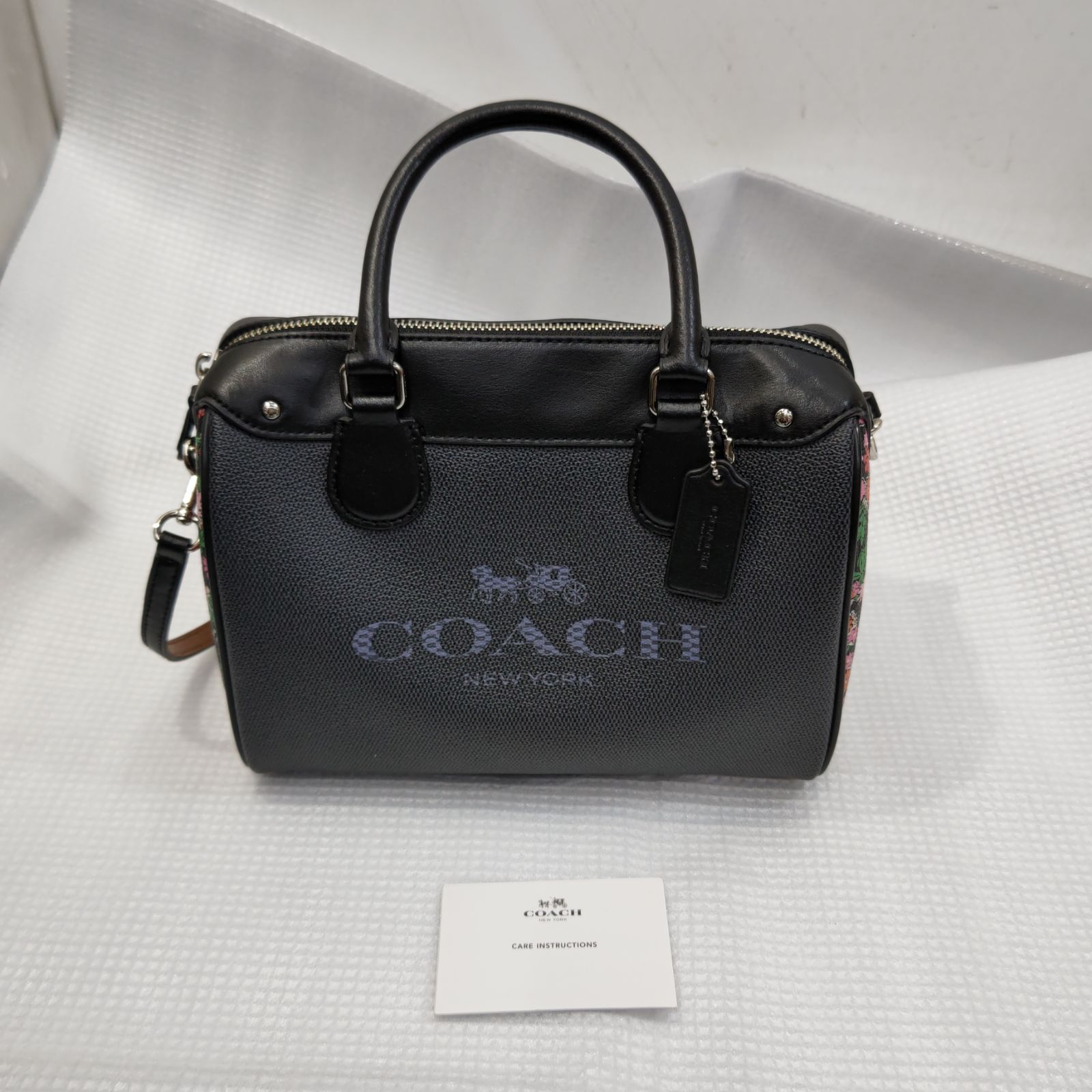 6 S95260 COACH コーチ ミニベネット ショルダーバッグ 2way 花