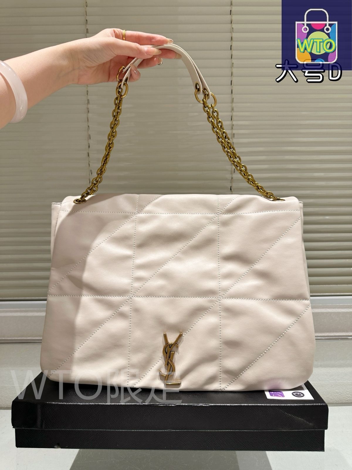 VIP【関税送料無料】希少 Saint Laurent Jamie shopping bag 今日特価】YSL Jamie Shopper Bag 40×27cm（イエス・サン