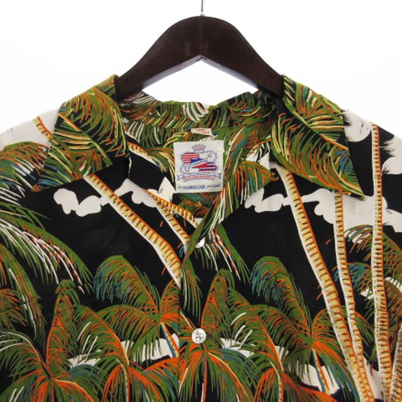 デューク カハナモク DUKE KAHANAMOKU 良品 アロハシャツ 長袖 COCONUT  