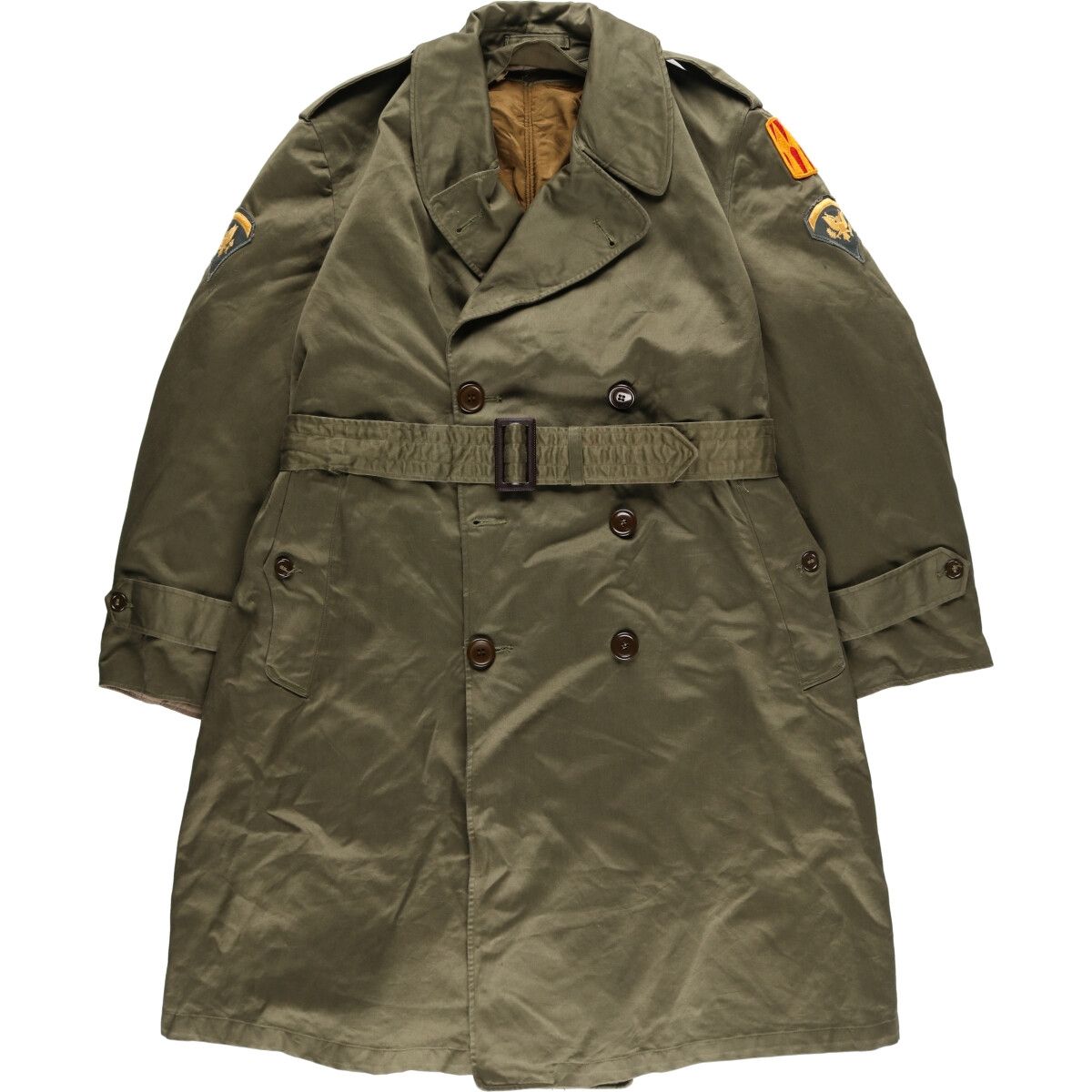 古着 50年代 米軍実品 U.S.ARMY M-1954 ライナー付き ミリタリー オーバーコート USA製 SHORT LARGE メンズL  ヴィンテージ/eaa385906