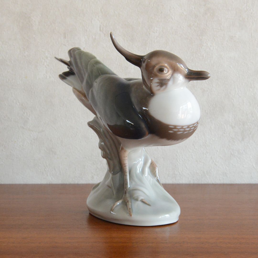 B&G ビング・オー・グレンダール　フィギュリン　リス　デンマーク製 B&G ビングオーグレンダール フィギュリン Northern Lapwing タゲリ