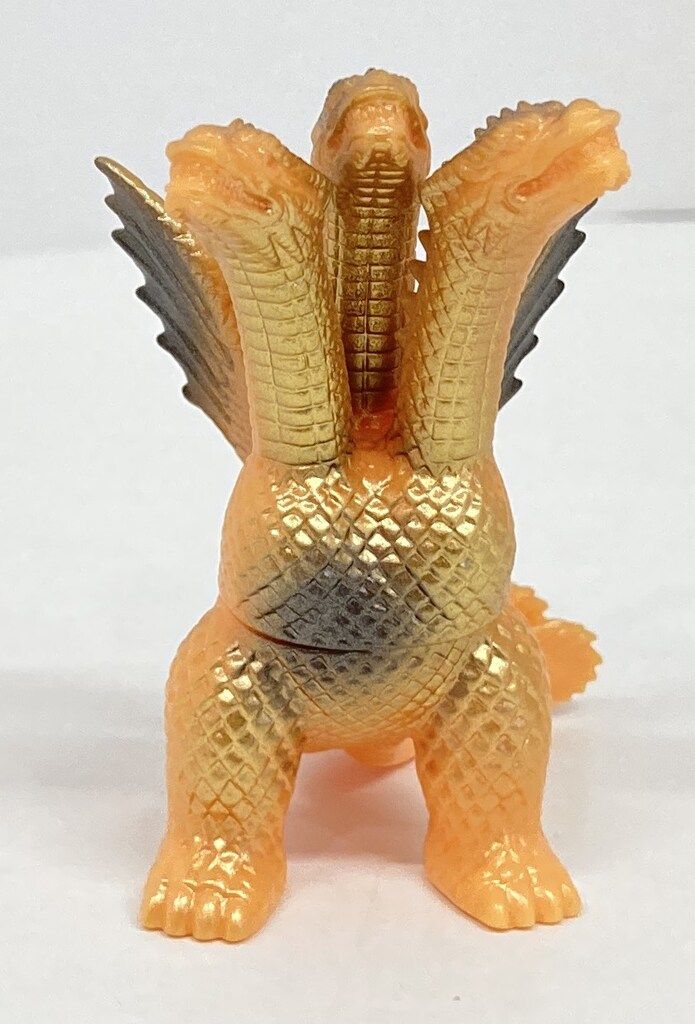 マルサン マルガチャ 世紀の大怪獣 キングギドラ 黄色成型/黒金