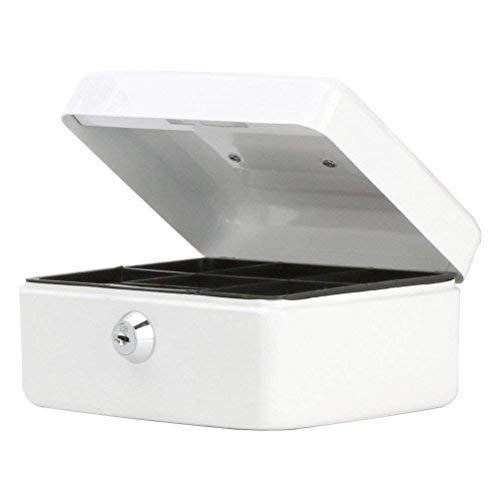 数量 15 x 12 8 cm 子供 軽量 B ミニサイズ 金属製 CB 0801 S キーロック式 手提金庫 白 Jssmst ジェスマット