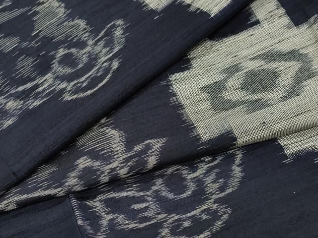 平和屋着物○上質な紬 雪輪ふくら雀吉祥文 正絹 逸品 CAAQ9085vf