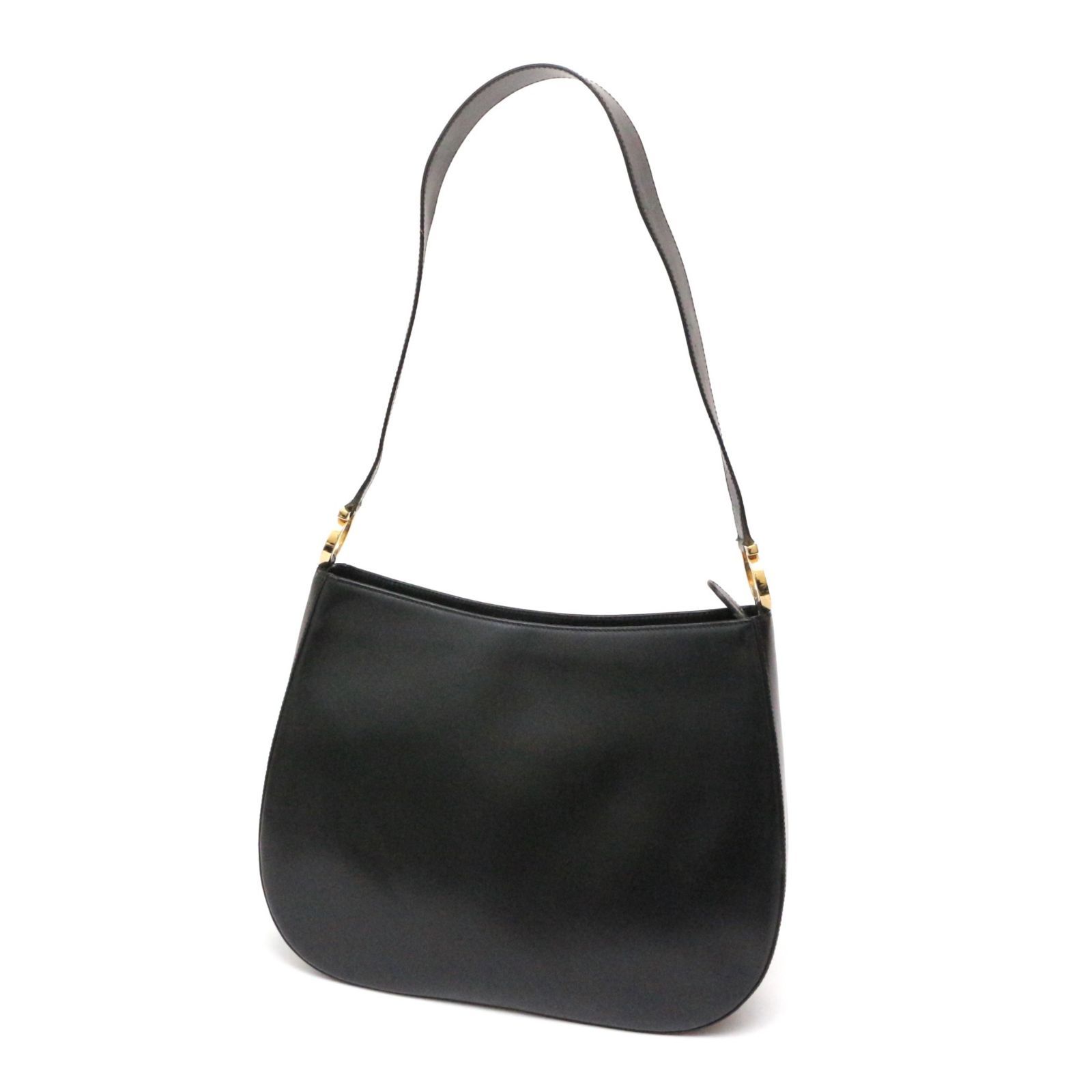 フェラガモ ガンチーニ ショルダーバッグ AQ-21 8162 ブラック サルヴァトーレ フェラガモ AQ21 8162 ガンチーニ GANCINI ワン