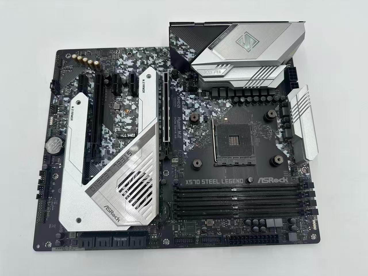 BIOS動作 済み ASROCK X570 STEEL LEGEND マザーボード I O パネル付き