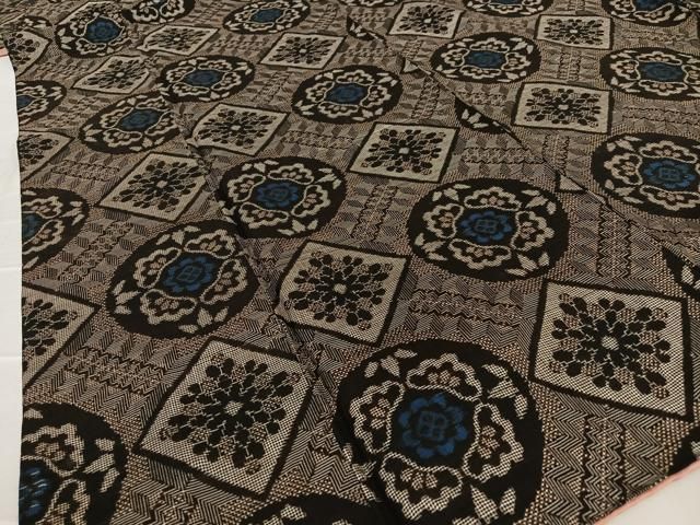 平和屋着物○本場大島紬 龍郷絣 花菱文 正絹 逸品 AAAU8333zg - メルカリ