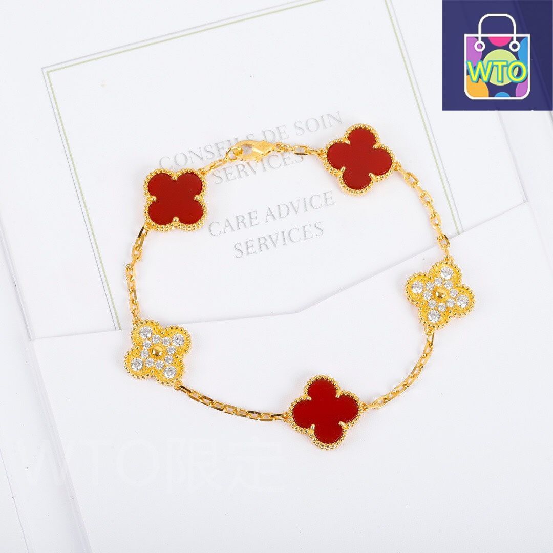 優越感のある Van Cleef - Arpels アルハンブラ ダイヤモンド 5連ブレスレット | ヴァン クリーフ - アーペル レディースジュエリー｜ ｜ ♥-WTO輸入1