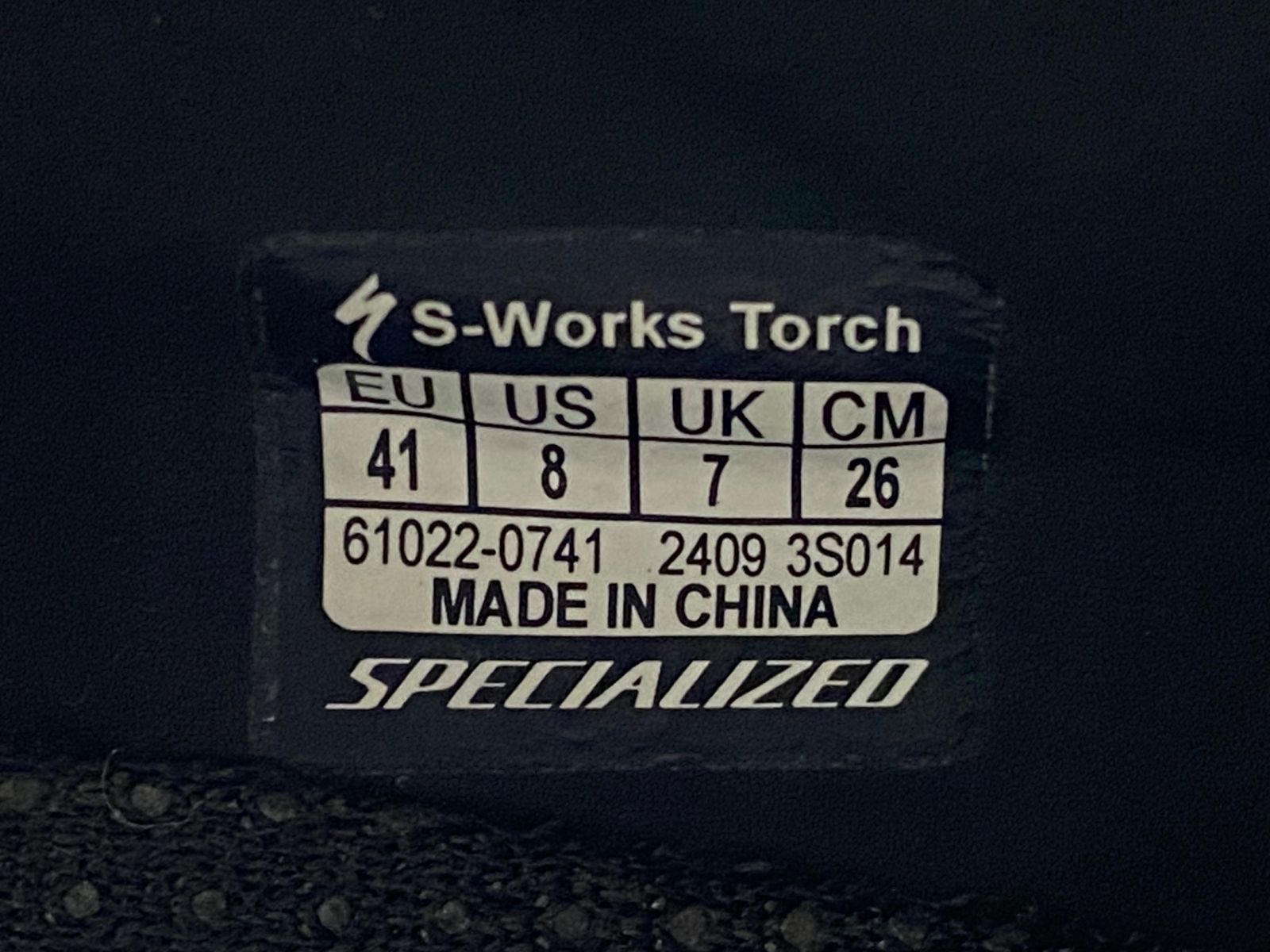 JJ914 スペシャライズド SPECIALIZED S-WORKS TORCH ビンディングシューズ EU41 SPD-SL ホワイト BRIGHTFACE_UK