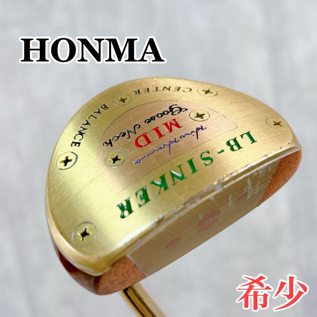 X672 本間ゴルフ パーシモンパター LB−SINKER 単品 34インチ ☆HONMA/本間ゴルフ パーシモンパター LB-SINKER 95.AUG REG.0126