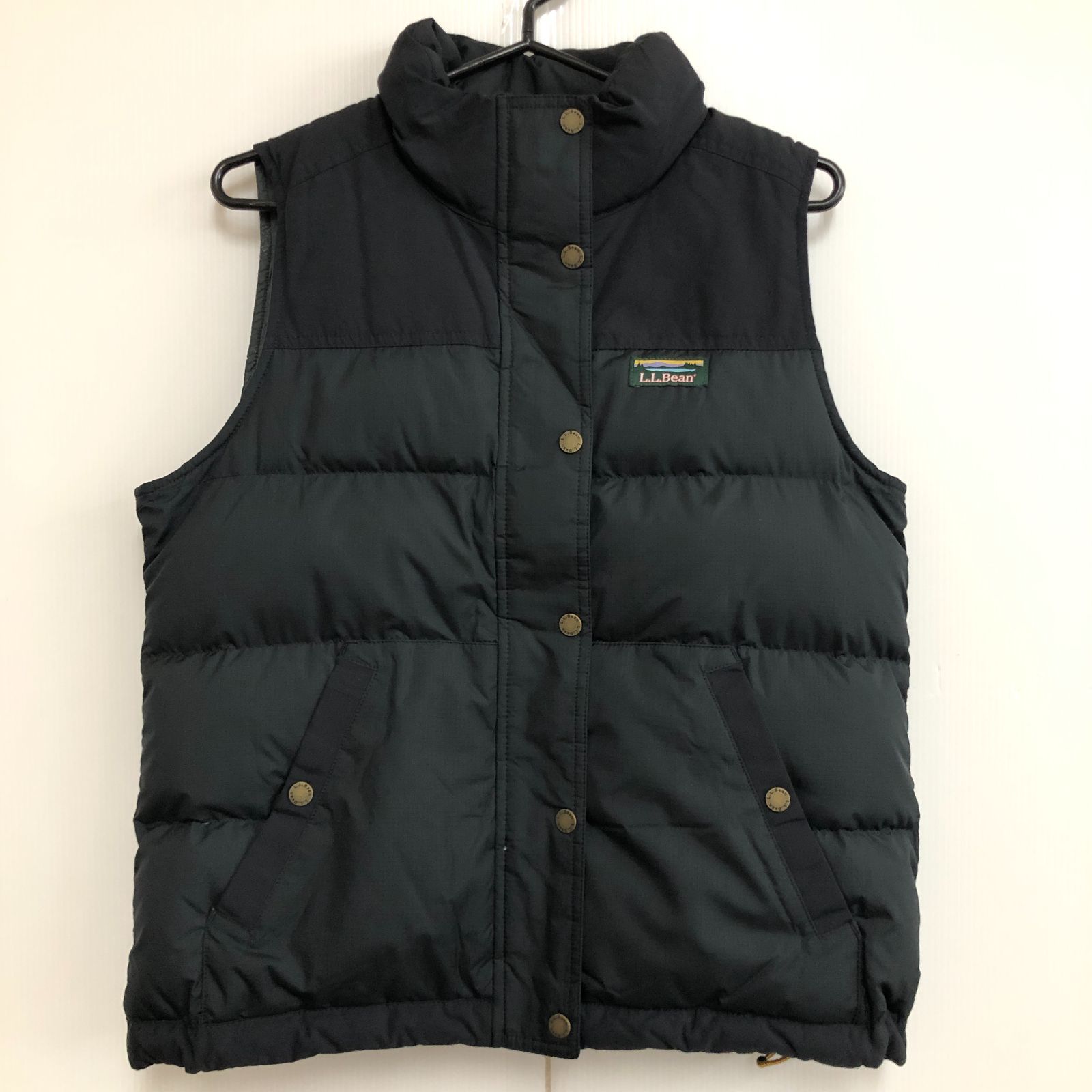 L.L.Bean エルエルビーン ダウンベスト 黒 ブラック メンズ 25e菊ST