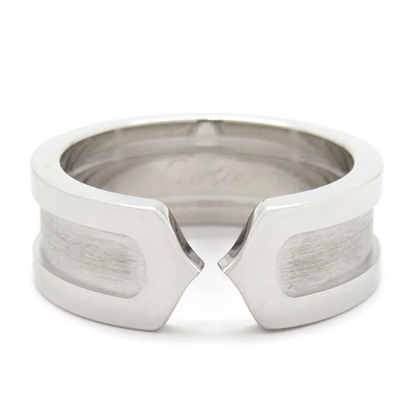 カルティエ Cartier リング 指輪 C2リング K18WG ホワイトゴールド #48  