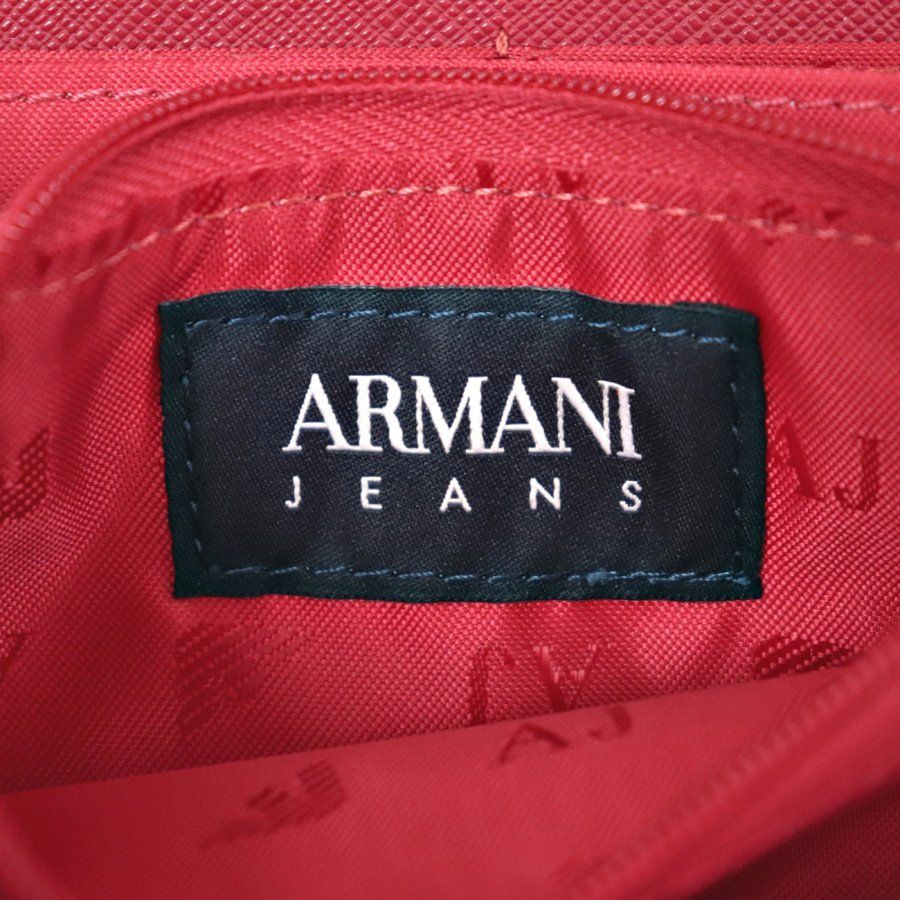 ☆相場価格￥24,800- 正規品 箱付き 極美品 ジョルジオアルマーニ ARMANI JEANS PVC ラウンドジップウォレット 長財布  レディース - メルカリ