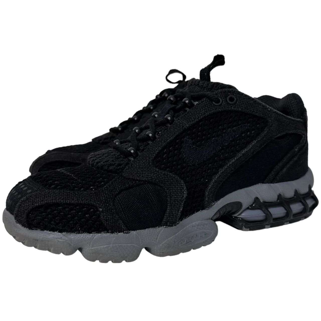 20年製 STUSSY × NIKE AIR ZOOM SPIRIDON CG 2 黒灰 US6.5 24.5cm 