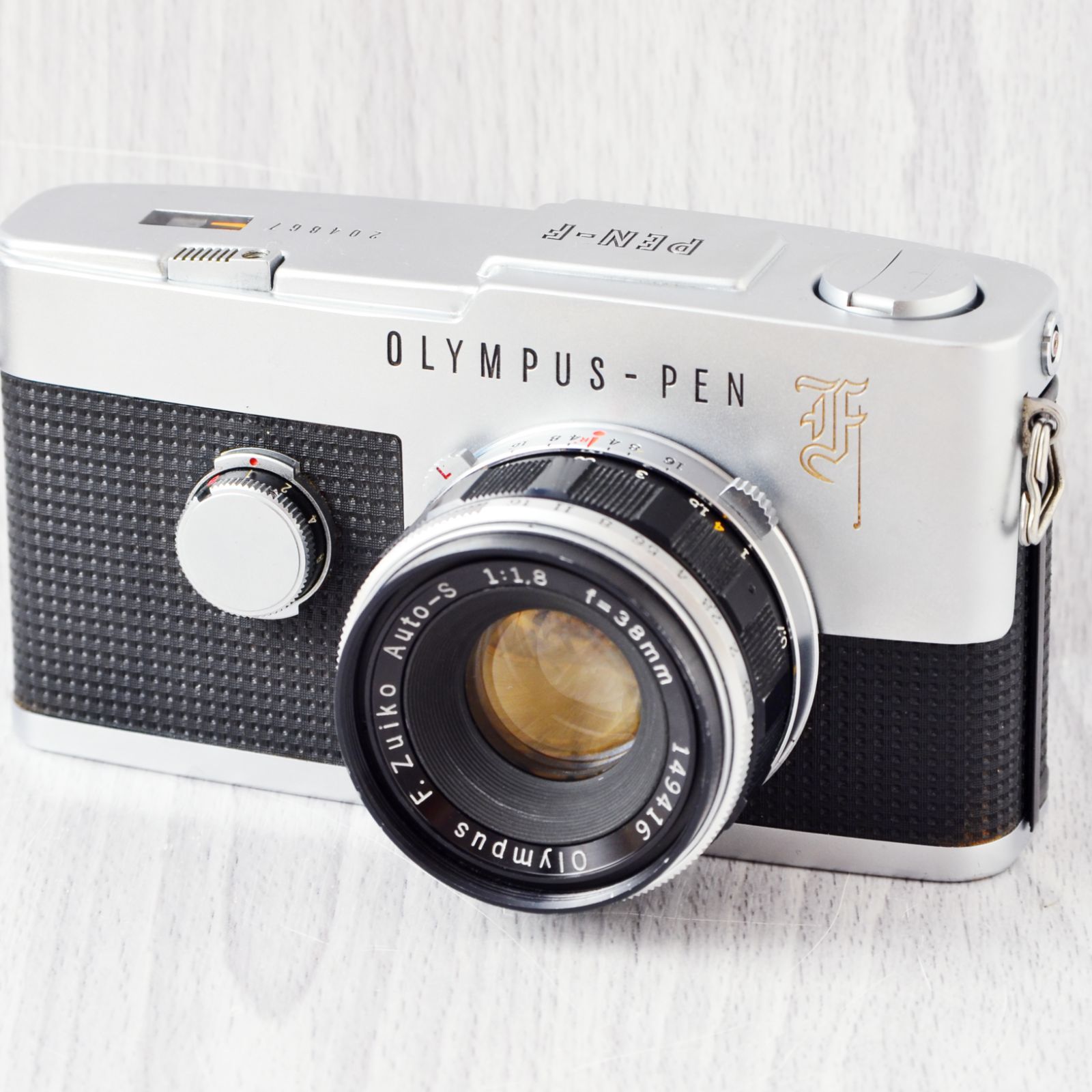 沸騰ブラドン 美品! F FT OLYMPUS 38mm PEN 分解整備品・完動品