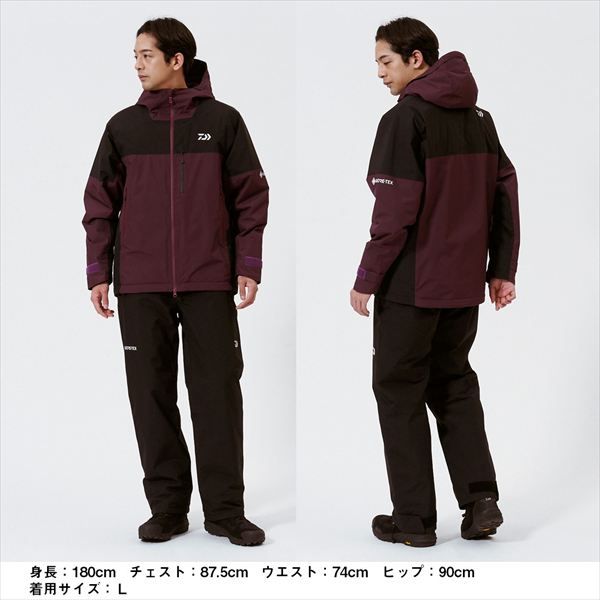  ダイワ 防寒服アウター DW 1925 GORE TEX バーサタイルウィンタースーツ プラム 2 XL ウェア フィッシング