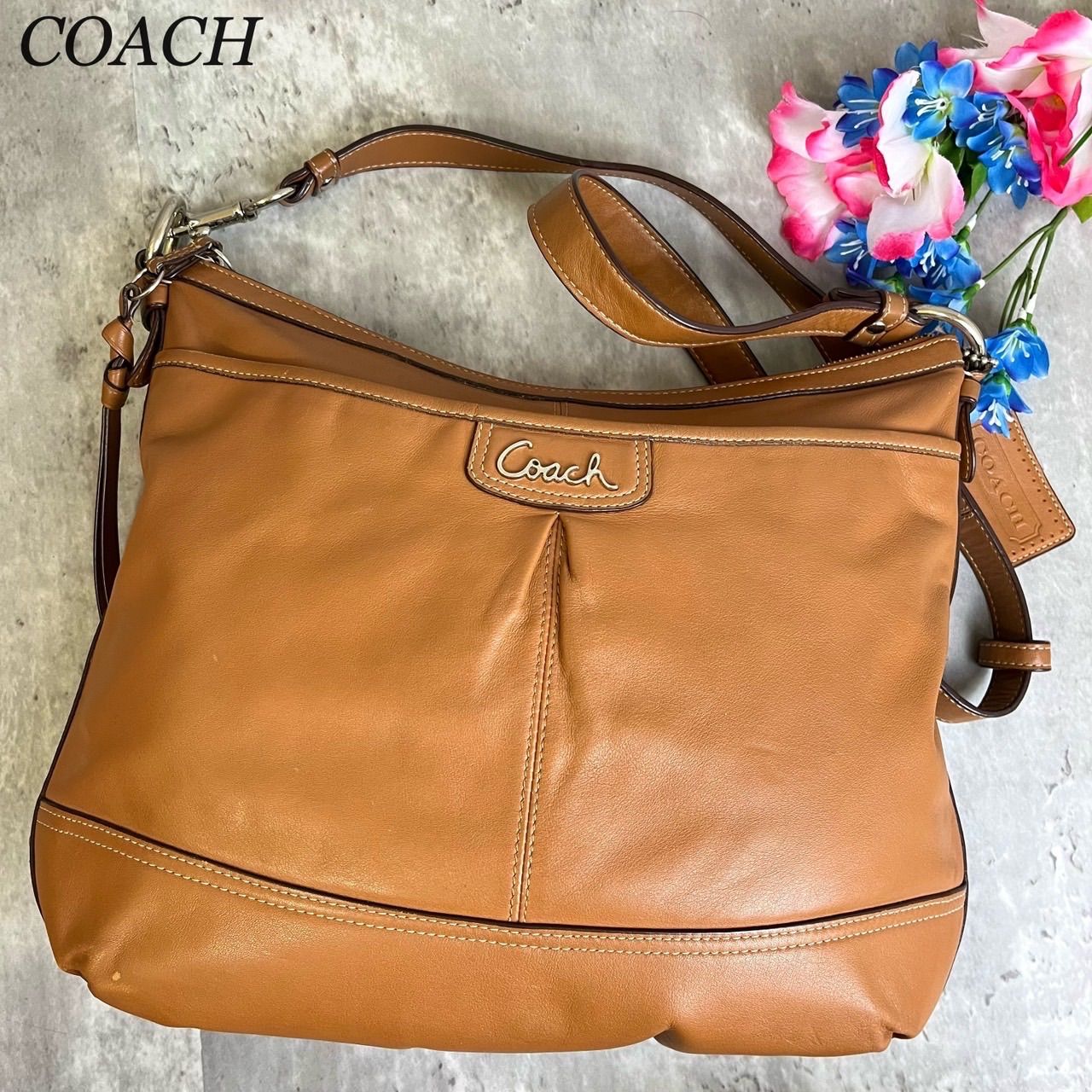 ✨極美品✨ COACH コーチ ショルダーバッグ トートバッグ ロゴ金具 A4 