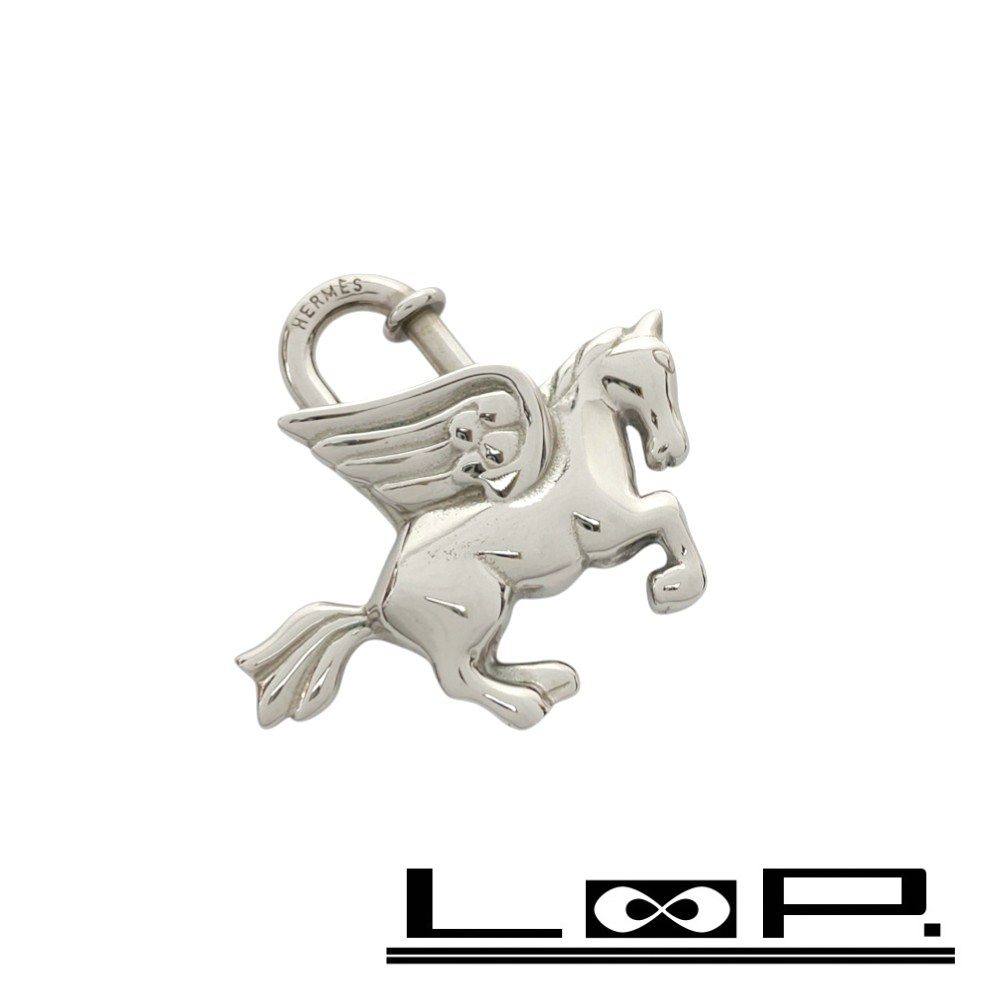 （極美品）エルメス カデナ ペガサス チャーム シルバー ☆極美品☆限定品☆HERMES エルメス ペガサス カデナ シルバー