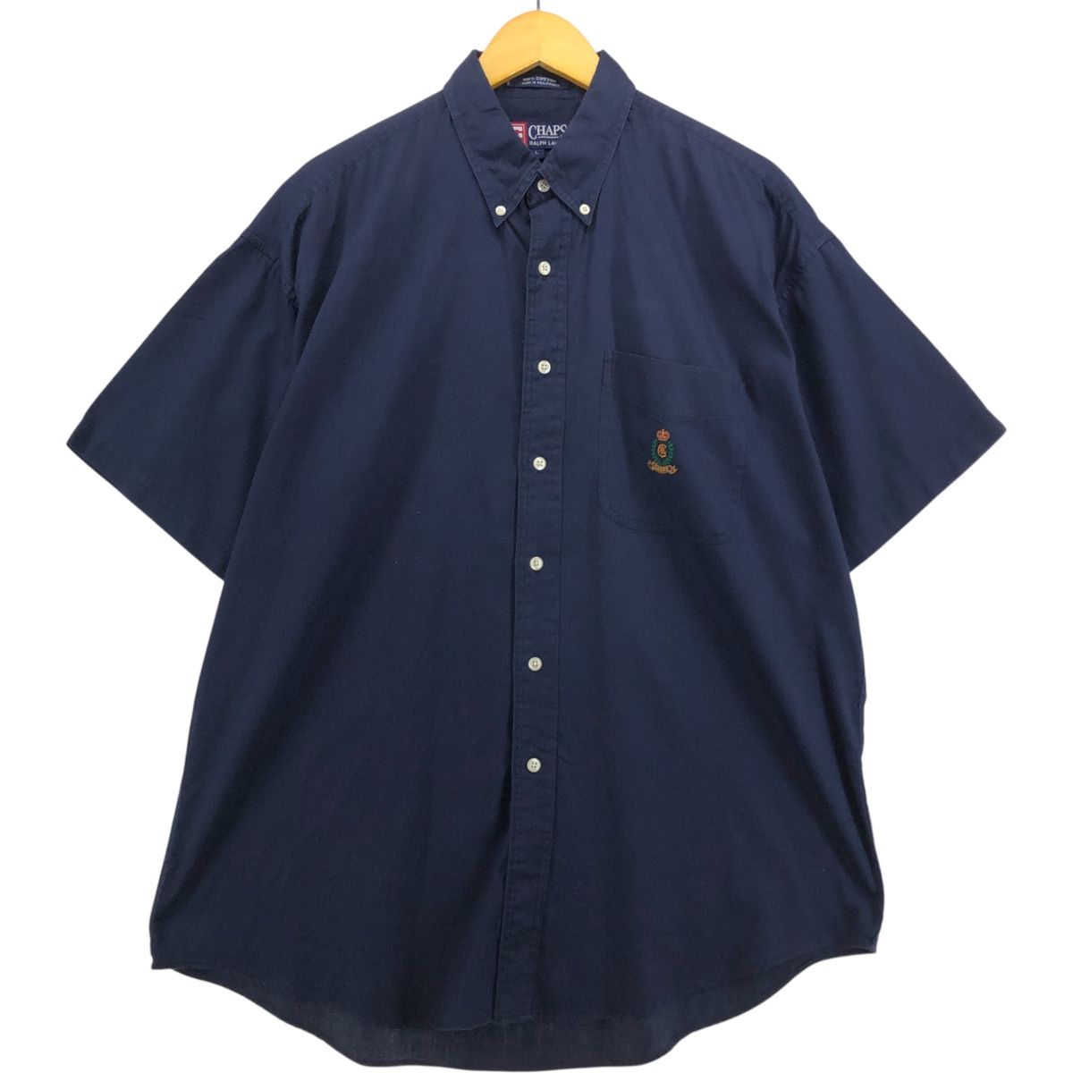 格安　90s Polo Ralph Lauren 半袖シャツ L　古着 90's】POLO by RALPH LAUREN 半袖シャツ L 刺繍 Vintage | 古着