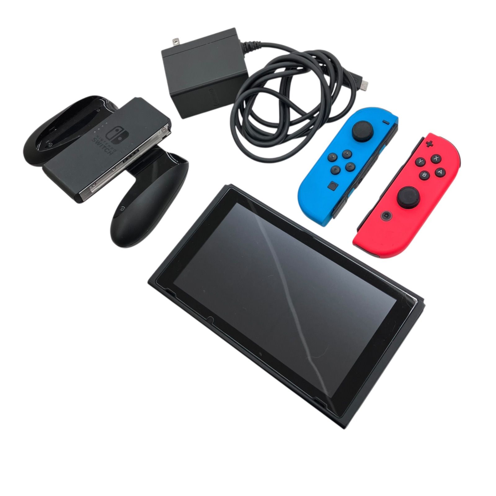 186000 現状品 任天堂 Nintendo Switch ニンテンドースイッチ HAC-001 ネオンレッド ネオンブルー