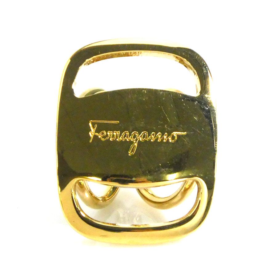 サルヴァトーレフェラガモ Salvatore Ferragamo スカーフリング