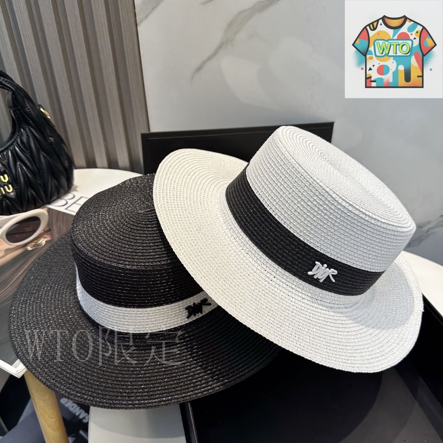Dior【匿名配送】　ストローハット　激レア　入手困難　サイズ56 今日WTO】Dior 2025 エレガントストローハット-1-4-LL21 - メルカリ