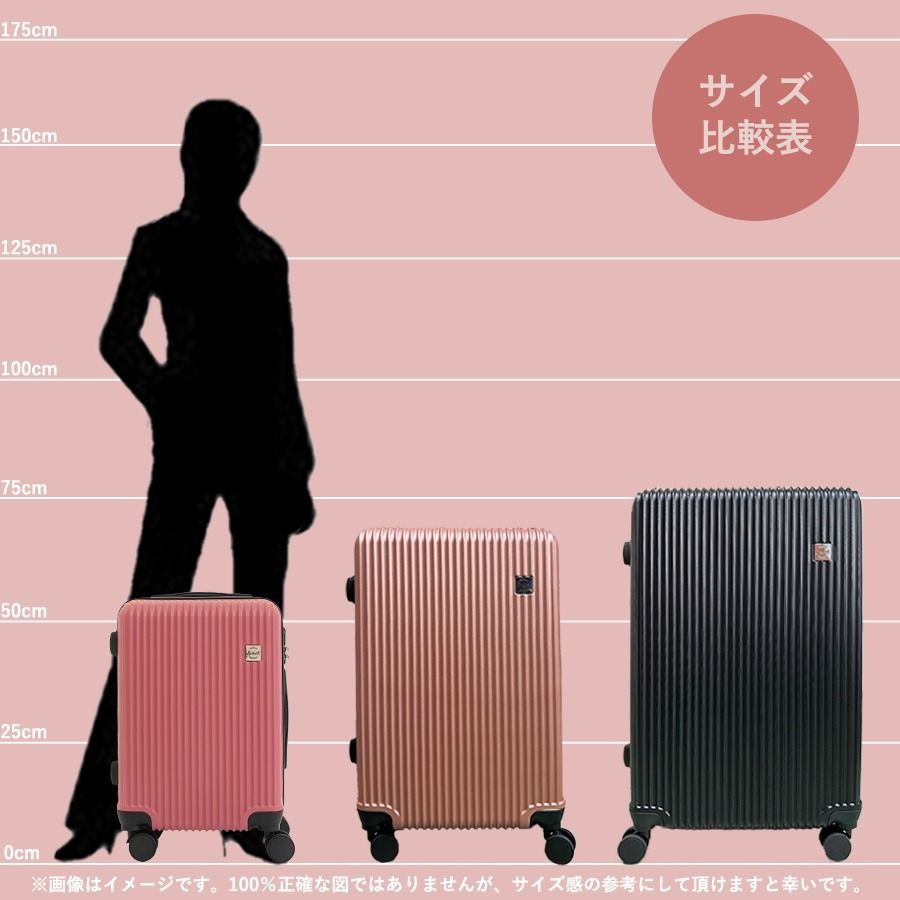 スーツケース キャリーケース Mサイズ 3泊～6泊 60L 縦型 くすみカラー スーツケース キャリーケース キャリーバッグ Mサイズ 3泊～6泊