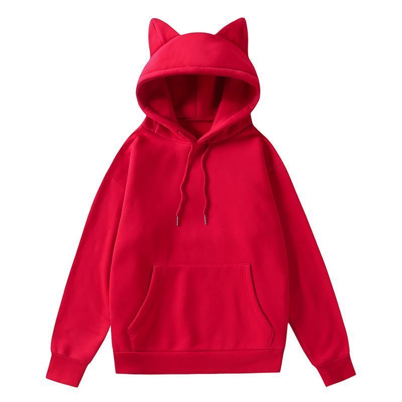 パーカー レディース パーカー フード付き 長袖 ねこみみ 猫耳 トップス 微起毛 カジュアル かわいい おしゃれ パーカー レディース プルオーバーパーカー フード付き 長袖