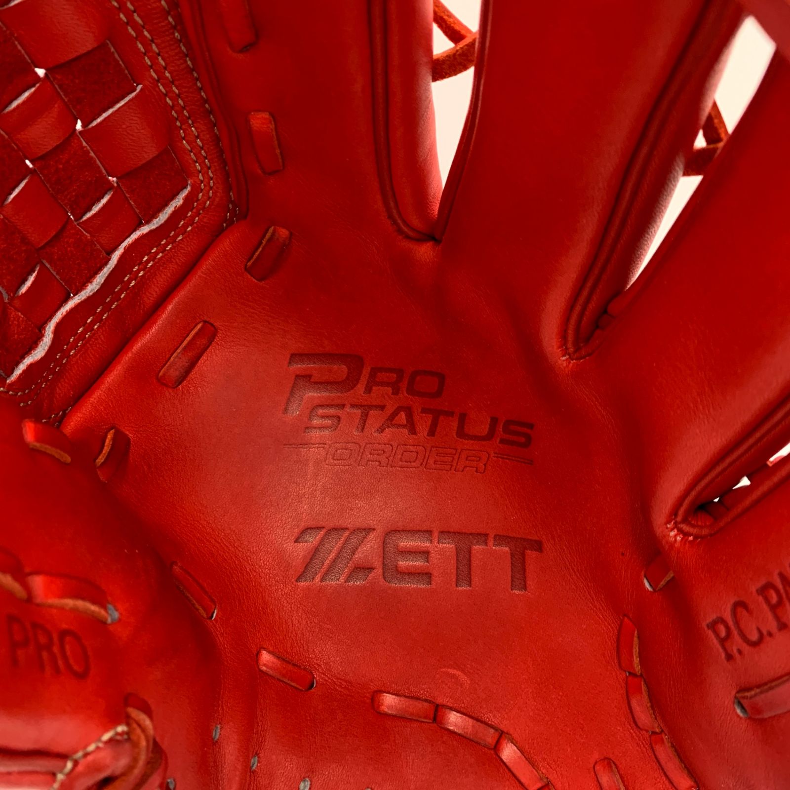 中古品 ゼット ZETT プロステイタス 硬式 投手用グローブ BPG221 8151 プロステイタス 【店舗オリジナル】ゼット 硬式 オーダーグラブ