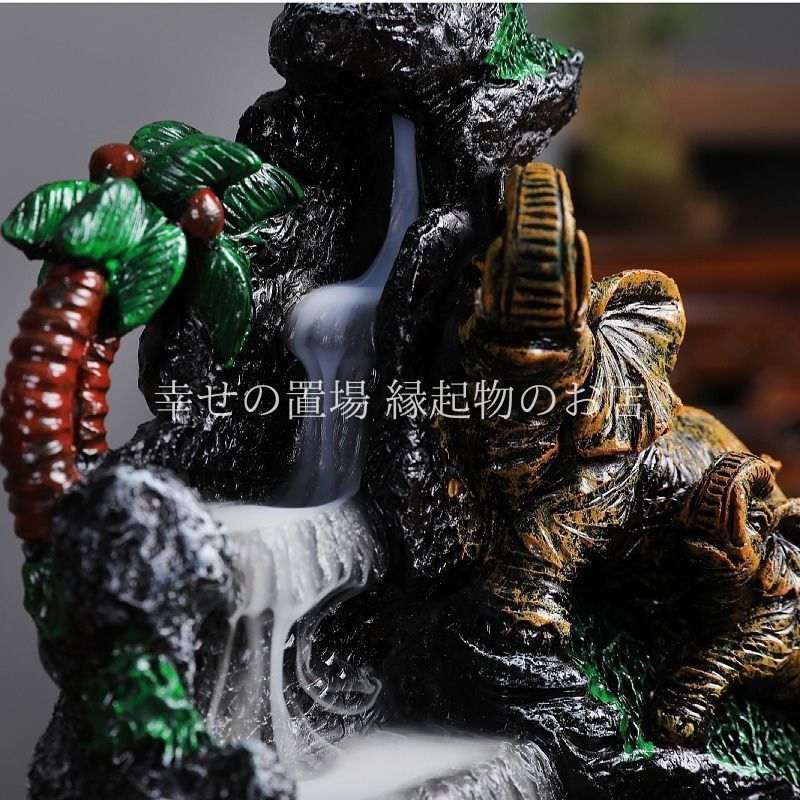 香炉　ゾウ　置物 香炉 香炉禅飾り 逆流香炉 象 ゾウ お香 お香立て 彫刻 ホルダー