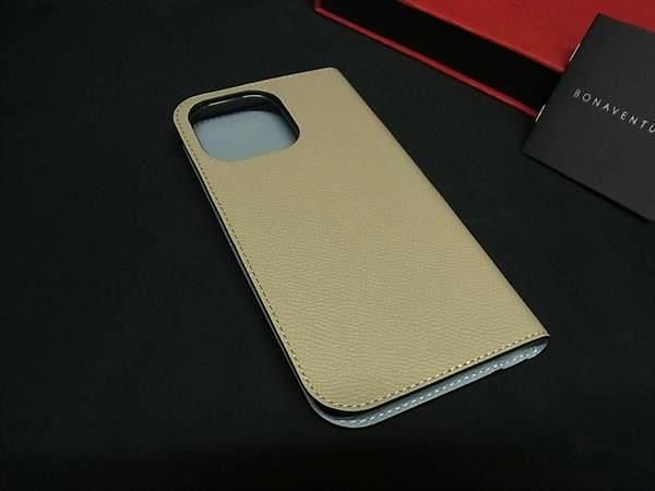 BONAVENTURA ボナベンチュラ レザー iPhone15Pro Max 対応 スマホケース アイフォンケース グレージュ系 BQ0841