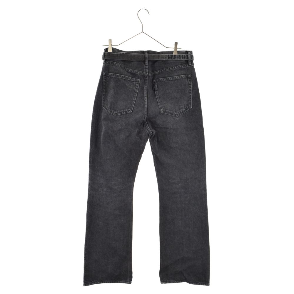 Sacai (サカイ) 23SS Boot Cut Denim Pants ベルテッドブーツカットデニムパンツ ブラック 23-03021M