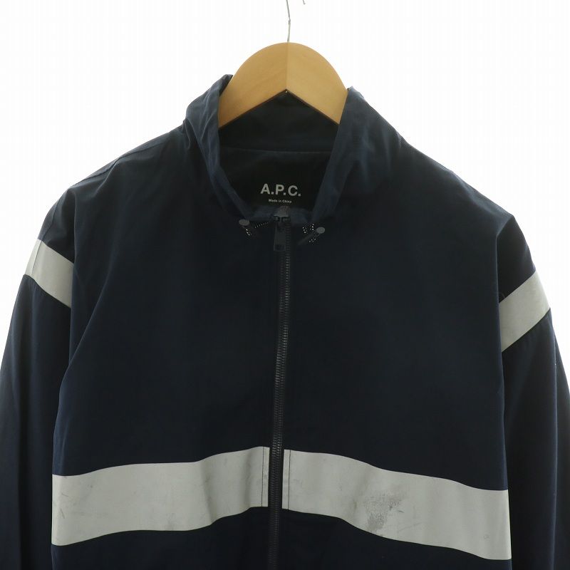 アーペーセー A.P.C. ジップアップジャケット アウター L ネイビー