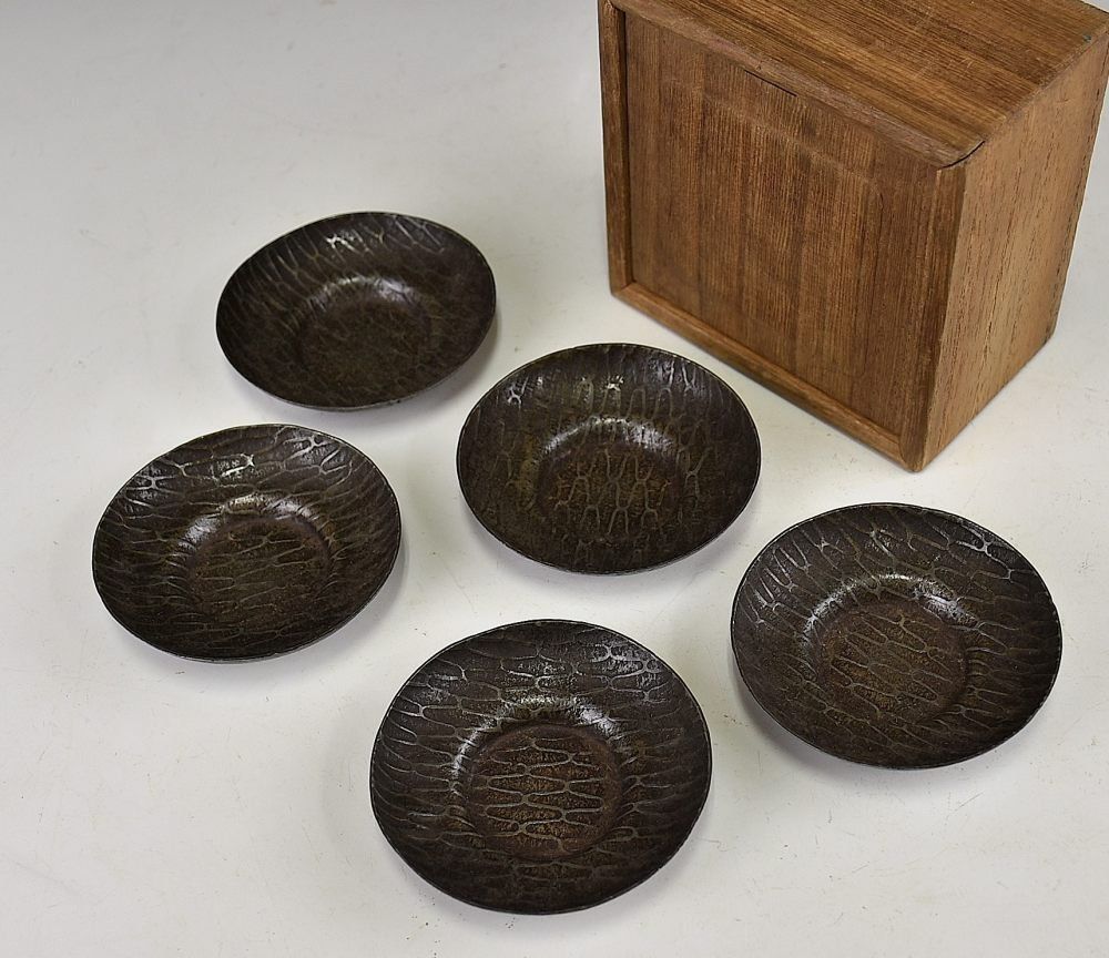 蔵A5494 中国古美術 古錫網手煎茶卓 清朝期 小ぶり