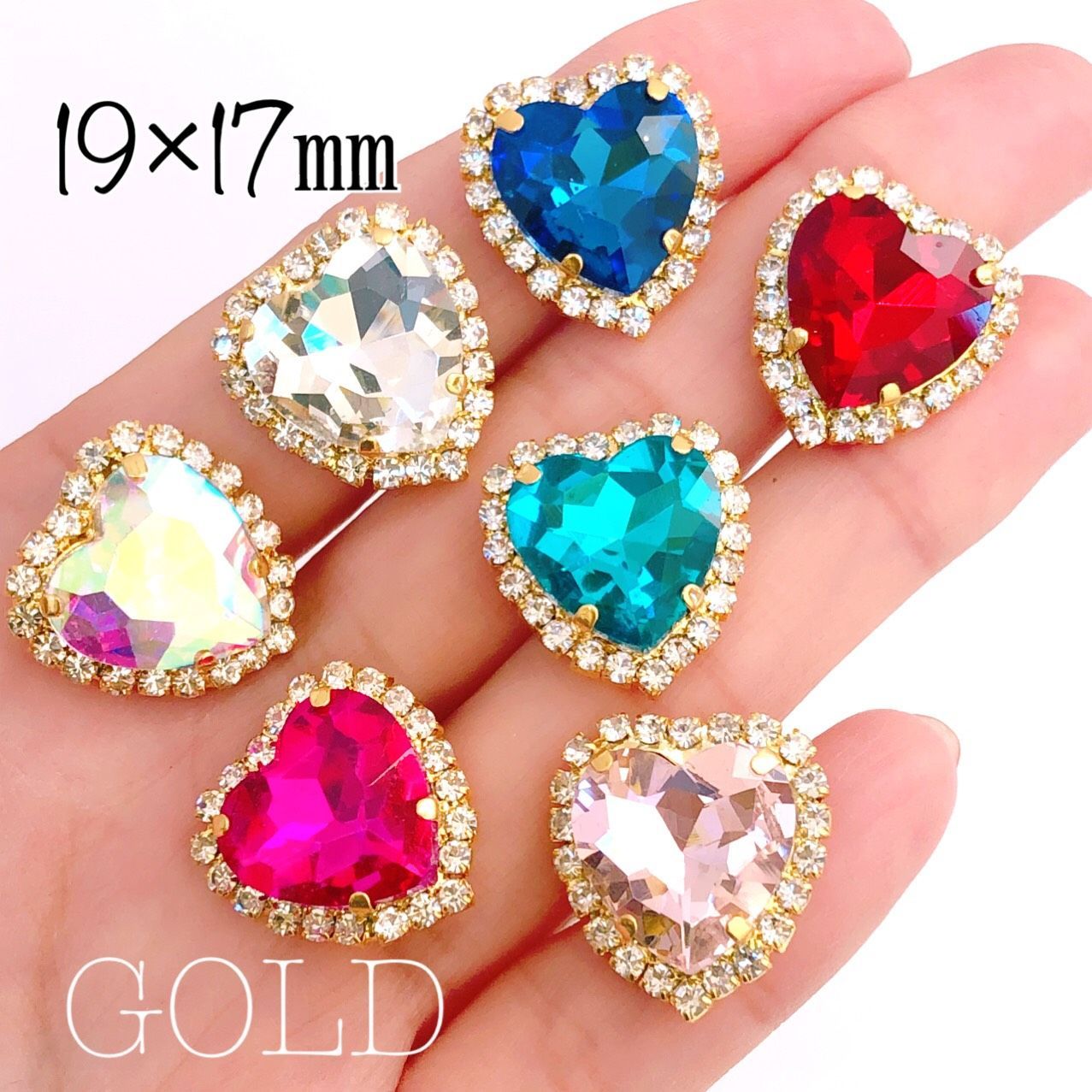 キラキララインストーンマスクチャーム2個セットハンドメイド