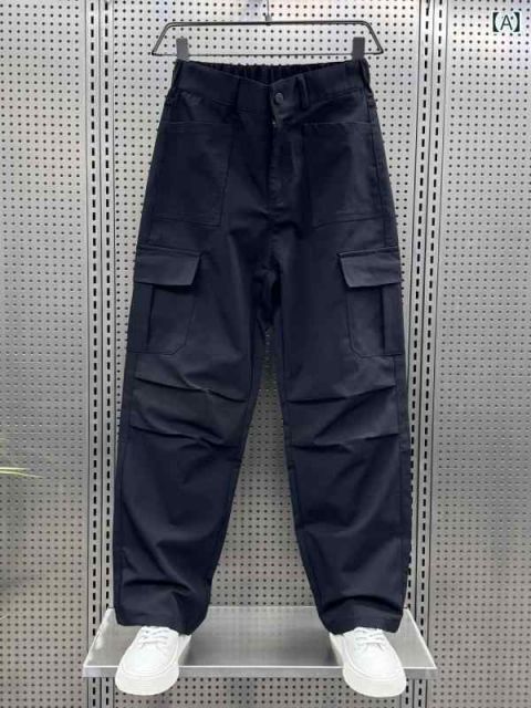 [L]秋冬 メンズ  服 シンプル ファッション オシャレ 大人 かっこいい 大きいサイズ ストリート 紳士服 アメリカン ストリート 秋 大きいポケット カジュアル パンツ ストレート