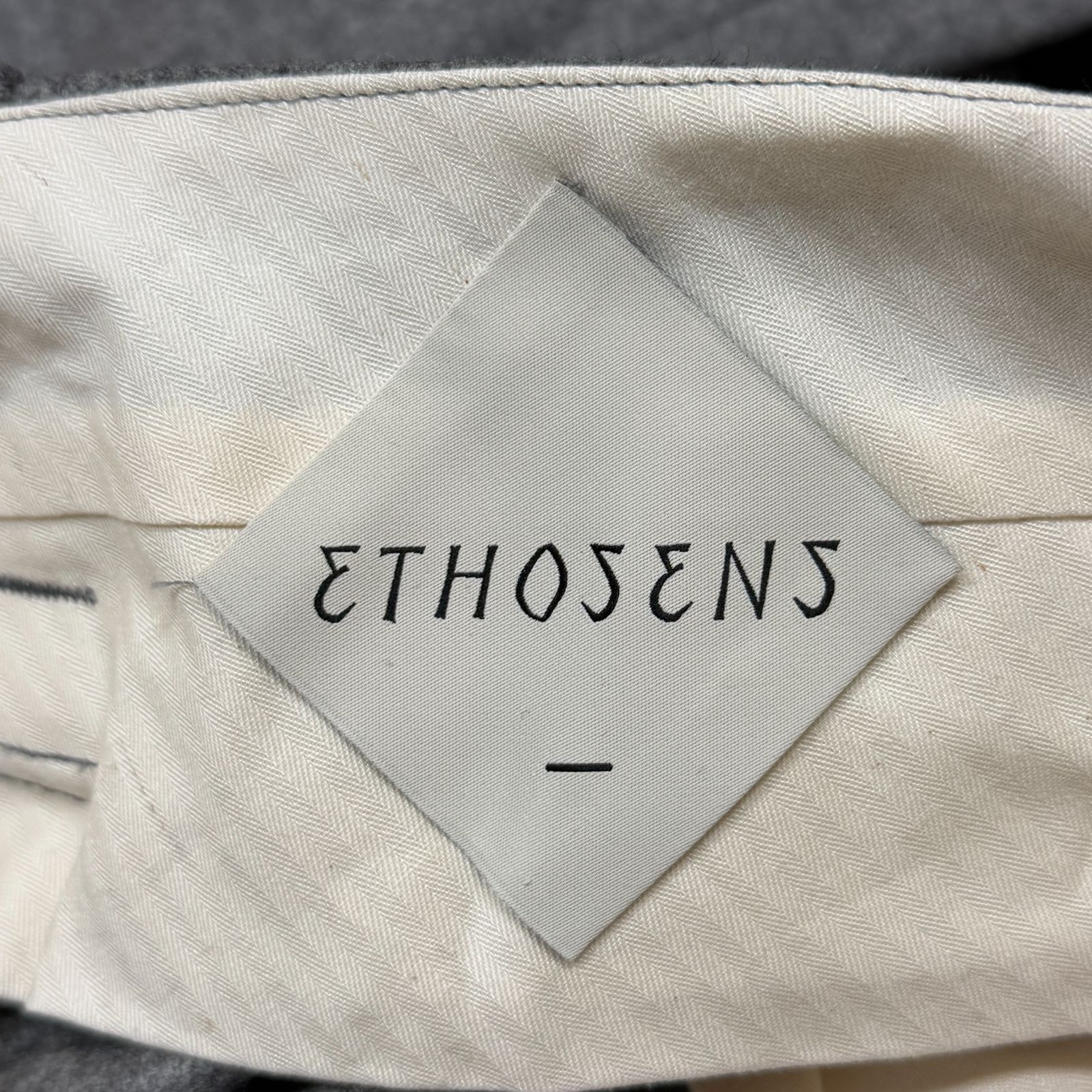 参考上代62700円 ♥品 ETHOSENS 24AW Flannel baggy slacks フランネル バギー スラックス パンツ エトセンス 6E224-75 Light gray USTAUSTRALIA_COM_AU