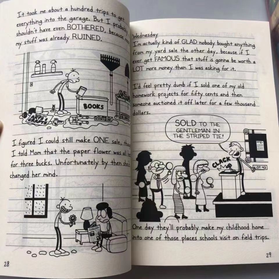 【2024春夏新色】 Diary チャプター 英語多読 グレッグのダメ日記 Kids Wimpy a of 全巻セット
