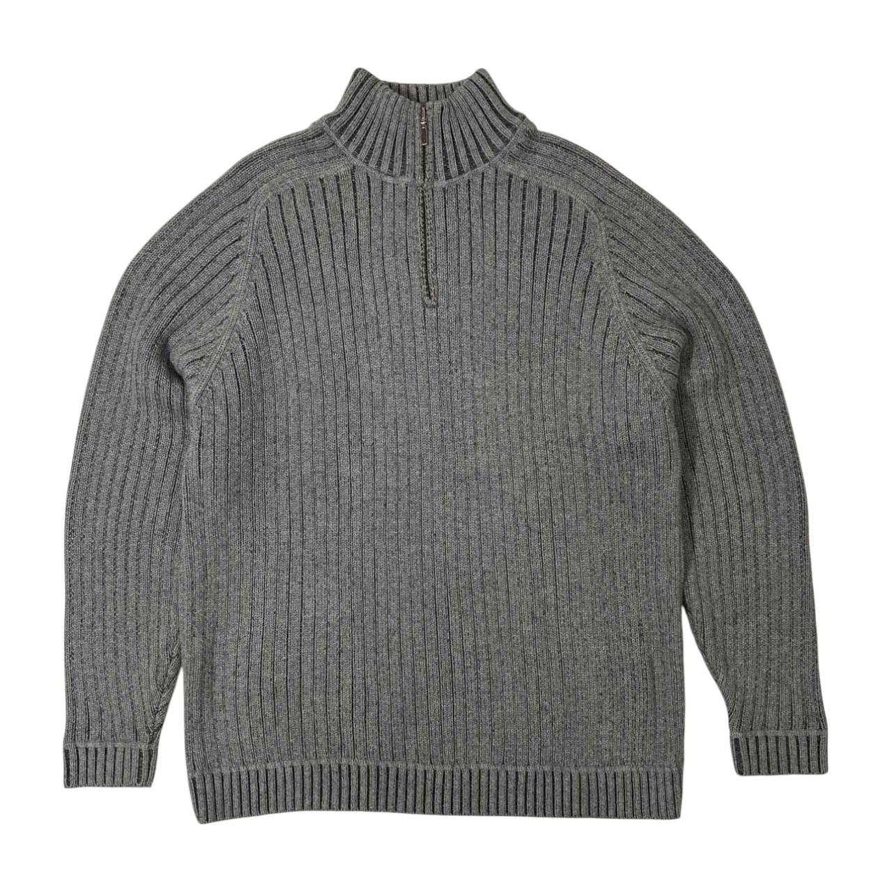 で記念購入 L.L.Bean エルエルビーン 00s ハーフジップコットンニット 
