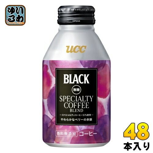 UCC BLACK無糖 ティコーヒーブレンド 275g ボトル缶 48本 24本入×2 まとめ買い ブラック 無糖 缶コーヒー 香料無添加