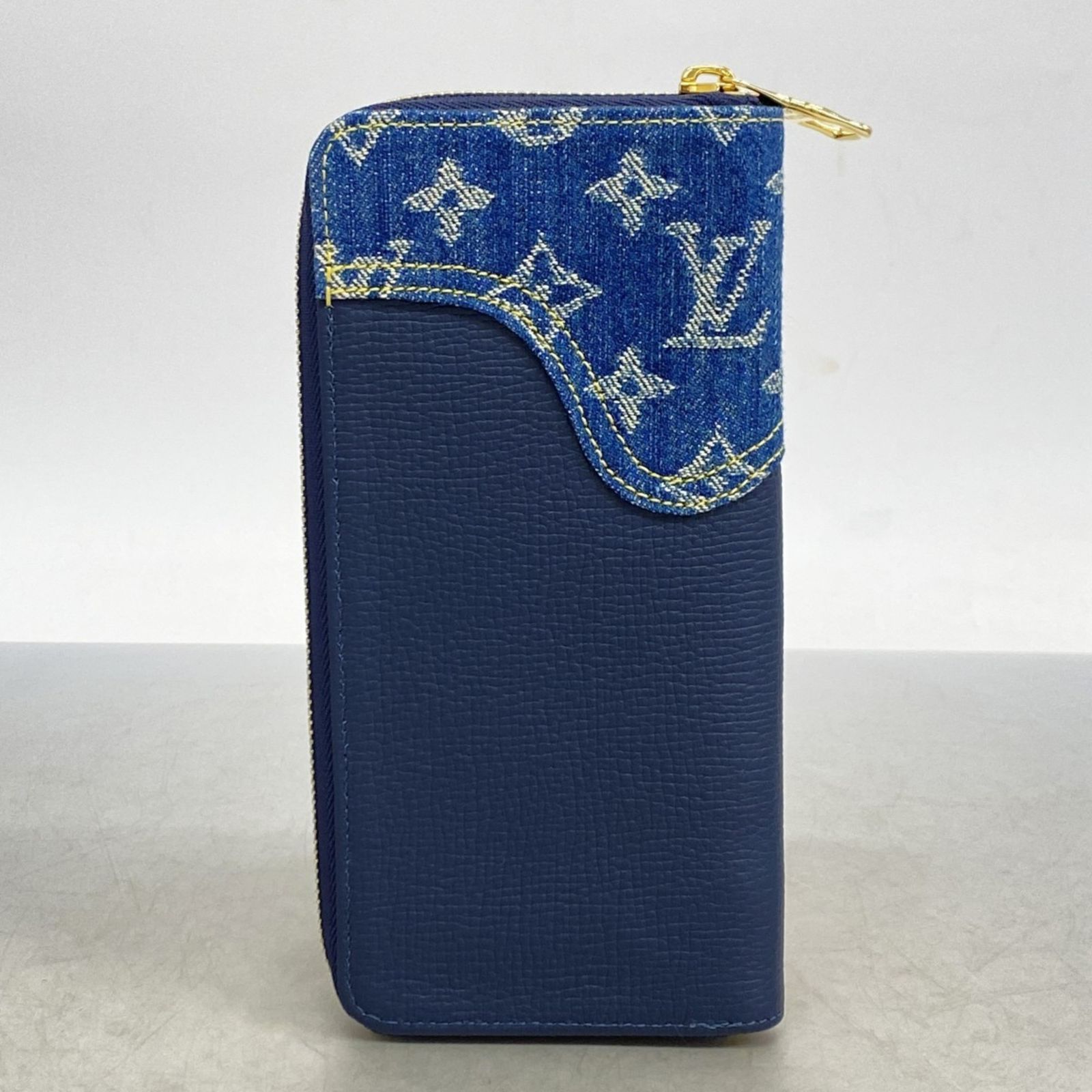 Louis Vuitton デニム長財布 ネイビー Louis Vuitton 長財布 ネイビー