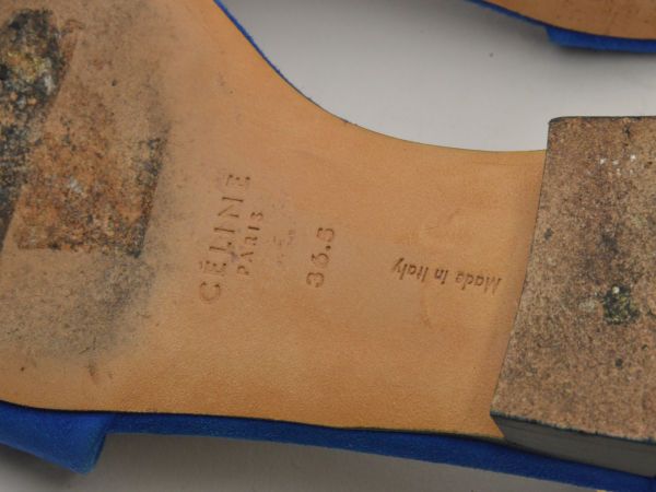 セリーヌ CELINE サンダル アンクルストラップスウェードレザー 4 Open  