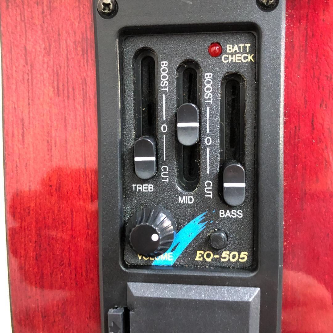 茶色がかった Aria Elecord FET-500EDRS エ コ アコースティックギター EQ-505搭載 DRS 赤系サンバースト 88285-7- -072