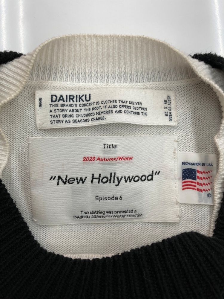 dairiku 20aw レイヤードダメージニット ダイリク DAIRIKU 20AW Layered Damage Knit レイヤード