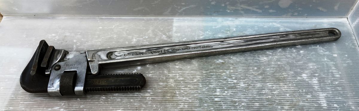 品 HIT 型番不明 パイプレンチ 900ｍｍ 店頭掲示