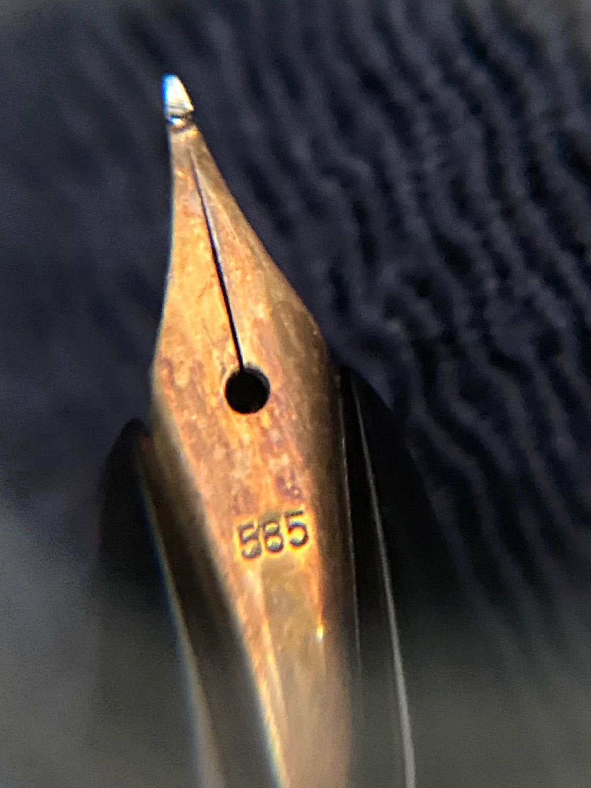 MONT BLANC 万年筆 585刻印 万年筆】【訳あり 氏名刻印あり】MONT BLANC モンブラン 万年筆